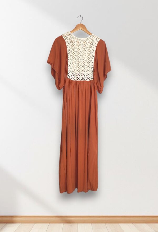 Kaftan Terracota e Cru - Imagem 2
